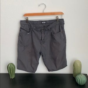 Charcoal grey vans shorts